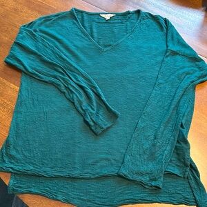 Madewell green long sleeved top. Lightweight. Size small.